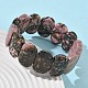 Браслеты из натуральных бусин родонита для женщин и мужчин BJEW-I323-02F-3