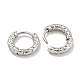Серьги-кольца из нержавеющей стали 202 с вакуумным покрытием EJEW-H003-45P-2