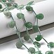 Естественный зеленый авантюрин бисер нитей G-K382-C08-01-2