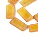 Окрашенные натуральные желтые агатовые бусины G-T144-25A-4