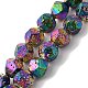 Блейкинг окрашенные нити бусин из натурального лавового камня G-B086-A01-02B-1