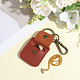Прямоугольный держатель для кольца из искусственной кожи подвеска украшение AJEW-WH20054-027D-3