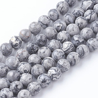 Натуральный камень-карта / камень пикассо / нити из бисера пикассо&nbsp;X-G-G047-6mm