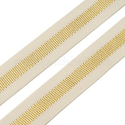 Плоская рождественская тема полиэфирная лента в крупный рубчик&nbsp;OCOR-YWC0001-01A-02