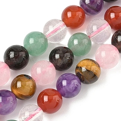 Природных драгоценных камней смешанного бисер нитей G-P574-A02-8mm