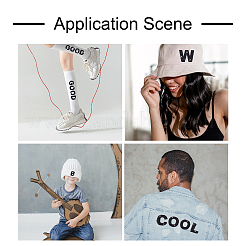 Нашивки со стразами в виде алфавита&nbsp;FW-TAC0001-01E