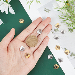 12 шт. 2-х цветные подвески из нержавеющей стали 304 STAS-DC0008-54