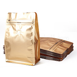 10 шт. БОПП и алюминизированный ПЭТ и полиэтиленовые пакеты для кофе с застежкой-молнией и клапаном&nbsp;ABAG-TA0001-93D