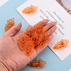 Осенняя тема прозрачные акриловые бусины TACR-S154-60B-921