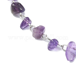 Колье из бисера из натуральных смешанных драгоценных камней NJEW-JN04311