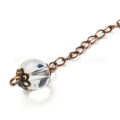 Натуральный розовый кварц маятник с большой подвеской&nbsp;G-H293-01R-09