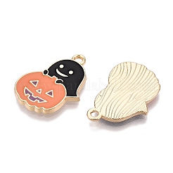 Подвески из эмали из сплава с покрытием на тему Хэллоуина&nbsp;ENAM-N056-358B