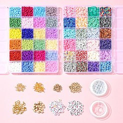 Наборы для изготовления браслетов из стеклянных семян DIY-FS0007-07