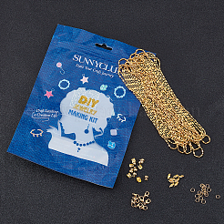 Наборы для самостоятельного изготовления ювелирных изделий из шариковой цепочки&nbsp;DIY-SC0014-64G