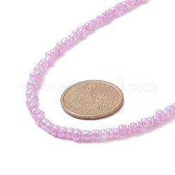 7шт 7 цветных стеклянных ожерелья из бисера набор для женщин NJEW-JN04182