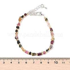 Браслеты из натуральных турмалиновых бусин для женщин BJEW-H623-02S-04