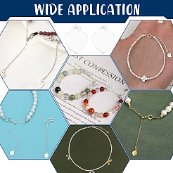 20 шт. 925 серебряные цепочки-удлинители STER-UN0001-60