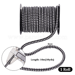 Круглый плетеный шнур из искусственной кожи длиной 10 м&nbsp;OCOR-WH0105-061D