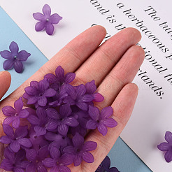 Матовые акриловые колпачки из бисера MACR-S371-05A-743