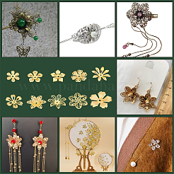 200 шт. 10 стильные железные колпачки для бусин&nbsp;IFIN-PH0005-15G