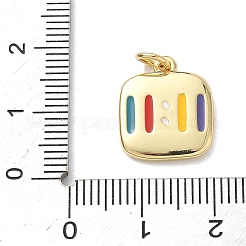 Подвески из латуни и эмали 11:11 KK-B155-11G-03