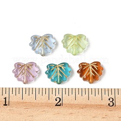 50 шт. 5-х цветные прозрачные акриловые бусины с покрытием&nbsp;OACR-FP0001-27