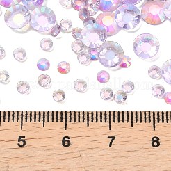 Кабошоны из прозрачной смолы со стразами и гальваническим покрытием&nbsp;RESI-XCP0002-44C