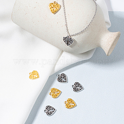 Идеи подарков на день святого Валентина: подвески из цинкового сплава PALLOY-PH0005-97-WH