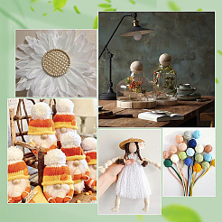 20 шт. натуральный деревянный круглый шар WOOD-GA0001-59