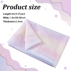 Сетчатая ткань из полиэстера радужного цвета DIY-WH0504-162B