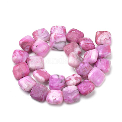 Окрашенные пряди натуральных сумасшедших кружевных агатовых бусин&nbsp;G-S273-11