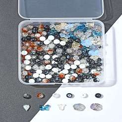 Прозрачные окрашенные стеклянные бусины DIY-FS0007-54