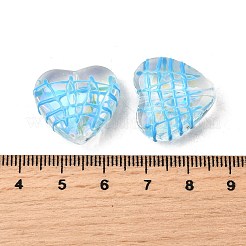 Прозрачные стеклянные эмалевые бусины&nbsp;GLAA-S388-01A