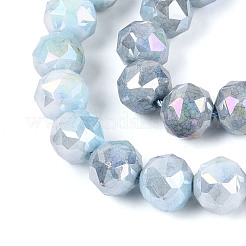 Антикоррозийные гальванические стеклянные бусины&nbsp;GLAA-N010-8mm-12