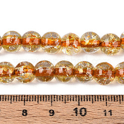 Хрустящие прозрачные стеклянные бусины нити&nbsp;GLAA-N030-8mm-01G