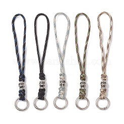 5 шт. подвесной декор в виде черепа из сплава 5 цветов с 7 внутренними сердечниками из полиэстера и спандекса HJEW-JM04319