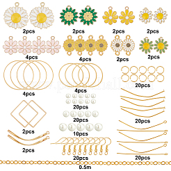 Наборы для создания сережек-цветов своими руками DIY-SC0014-44