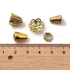 Тибетском стиле сплав шарик крышки TIBE-MSMC004-AG