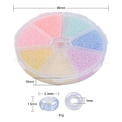 7000шт 7 стильные непрозрачные цветные стеклянные бусины SEED-YW0001-75