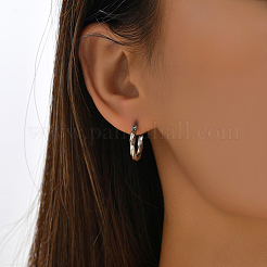 Модные серьги-кольца уникального дизайна из нержавеющей стали 201&nbsp;TL6585