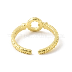 Круглое кольцо из прозрачного кубического циркония&nbsp;RJEW-F135-01G