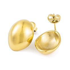 Ионное покрытие (ip) серьги-гвоздики из нержавеющей стали 304 для женщин EJEW-A049-16G