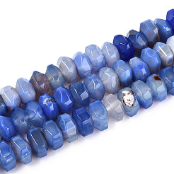 Природный агат бисер нитей G-N356-01A-15