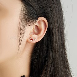 925 серьги-гвоздики из стерлингового серебра с родиевым покрытием&nbsp;STER-BB72115