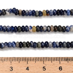 Природный содалит бисер нитей G-Z110-B20-2x4mm