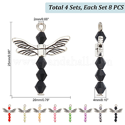 4 комплект акриловых подвесок угловой формы FIND-PH0009-13