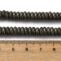 Природного пирита бисер нитей G-L624-H16-6x2mm