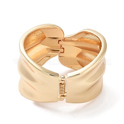 Широкие браслеты из сплава на шарнирах&nbsp;BJEW-C058-07A-G