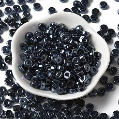 Непрозрачные цвета блестящие стеклянные бусины&nbsp;SEED-E001-P3x6mm-A02