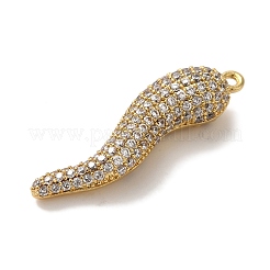 Подвеска из латуни с микропаве из кубического циркония&nbsp;X-KK-A229-03G-G